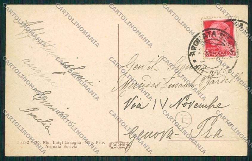 Alessandria Arquata Scrivia cartolina QK0611 – retro