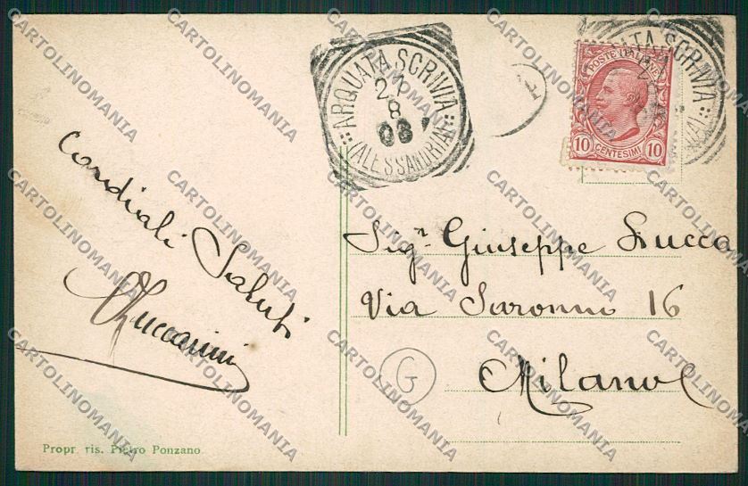 Alessandria Arquata Scrivia cartolina QK0620 – retro