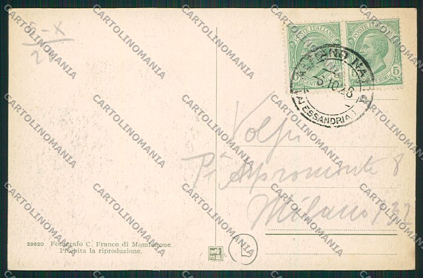 Alessandria Cardona cartolina QK0629 – retro