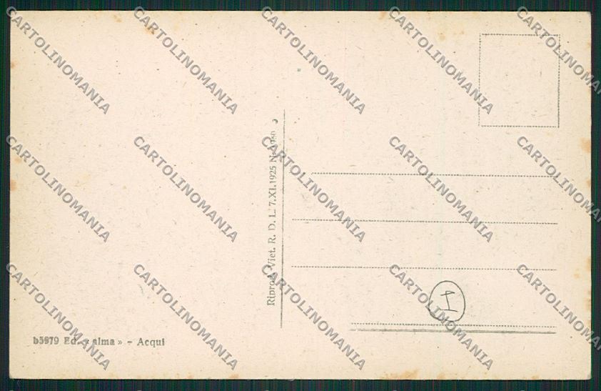Alessandria Bistagno cartolina QK0636 – retro