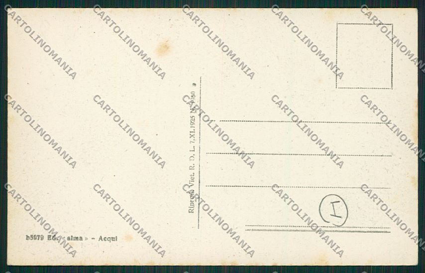 Alessandria Bistagno cartolina QK0637 – retro