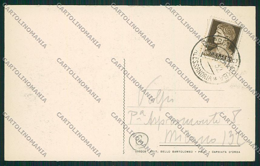 Alessandria Capriata D'Orba cartolina QK0647 – retro