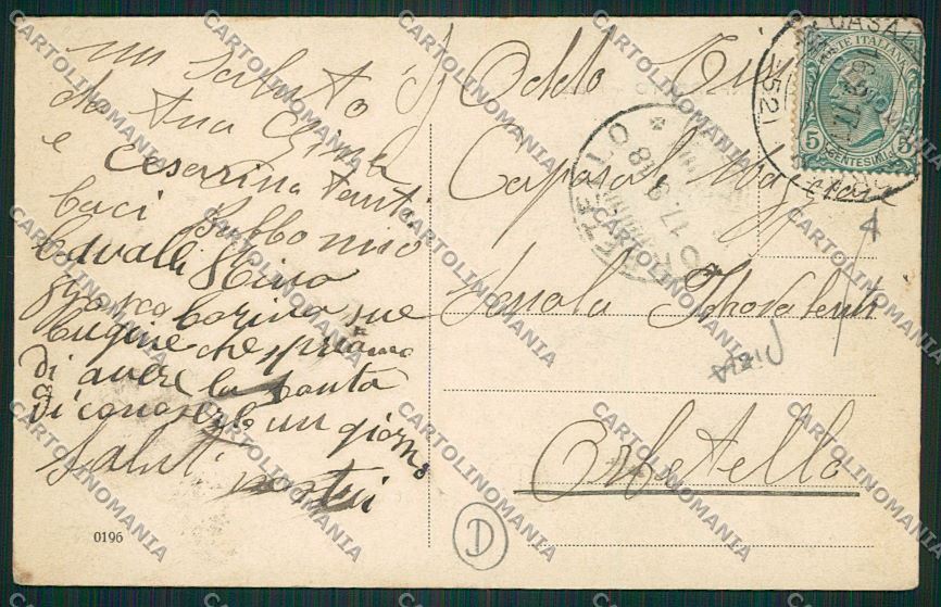 Alessandria Casale Monferrato PIEGA cartolina QK0659 – retro