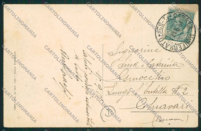Alessandria Casale Monferrato cartolina QK0660 – retro