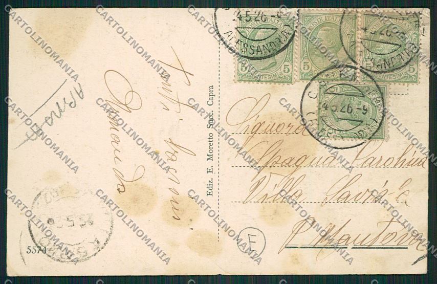 Alessandria Casale Monferrato ABRASA cartolina QK0661 – retro