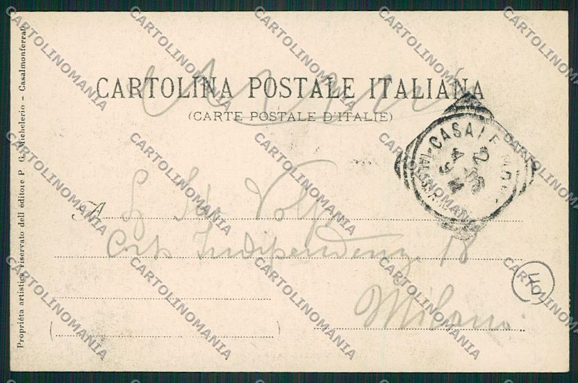Alessandria Casale Monferrato cartolina QK0671 – retro