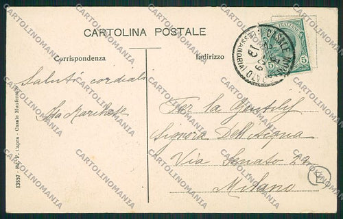 Alessandria Casale Monferrato cartolina QK0675 – retro