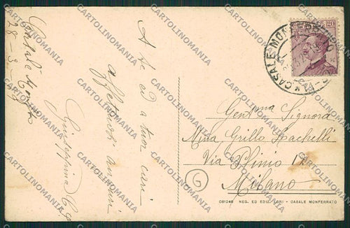 Alessandria Casale Monferrato cartolina QK0690 – retro