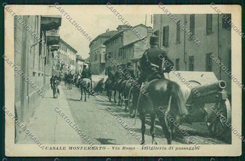 Alessandria Casale Monferrato Militari Artiglieria cartolina QK0691 – fronte