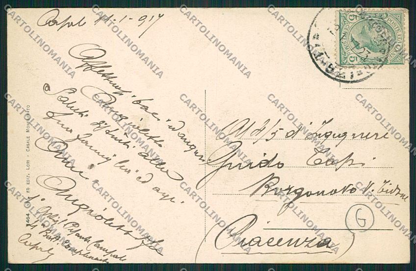 Alessandria Casale Monferrato cartolina QK0693 – retro