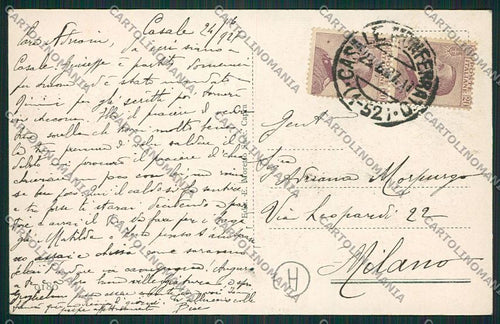 Alessandria Casale Monferrato cartolina QK0699 – retro