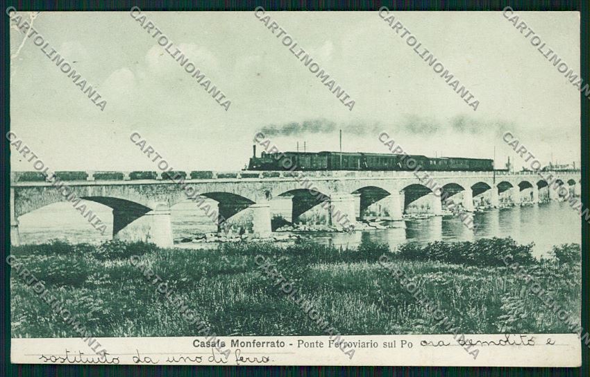 Alessandria Casale Monferrato Treno cartolina QK0702 – fronte