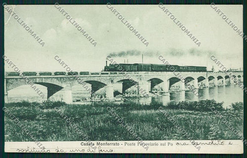 Alessandria Casale Monferrato Treno cartolina QK0702 – fronte