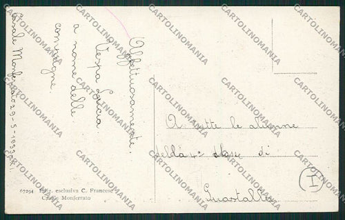 Alessandria Casale Monferrato Treno cartolina QK0702 – retro