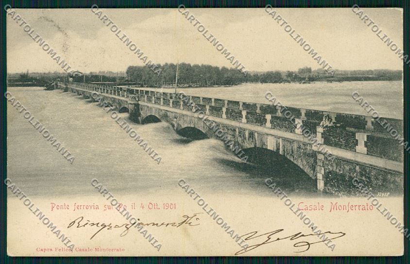Alessandria Casale Monferrato Alluvione cartolina QK0703 – fronte