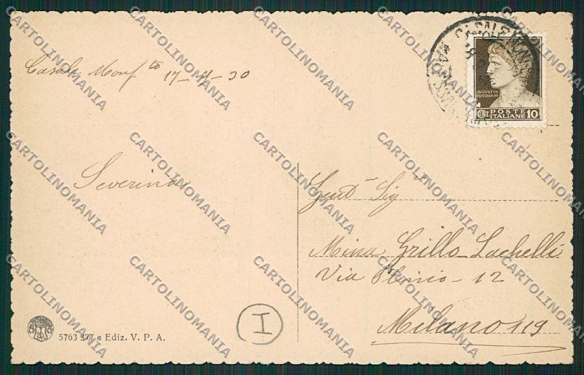 Alessandria Casale Monferrato cartolina QK0704 – retro