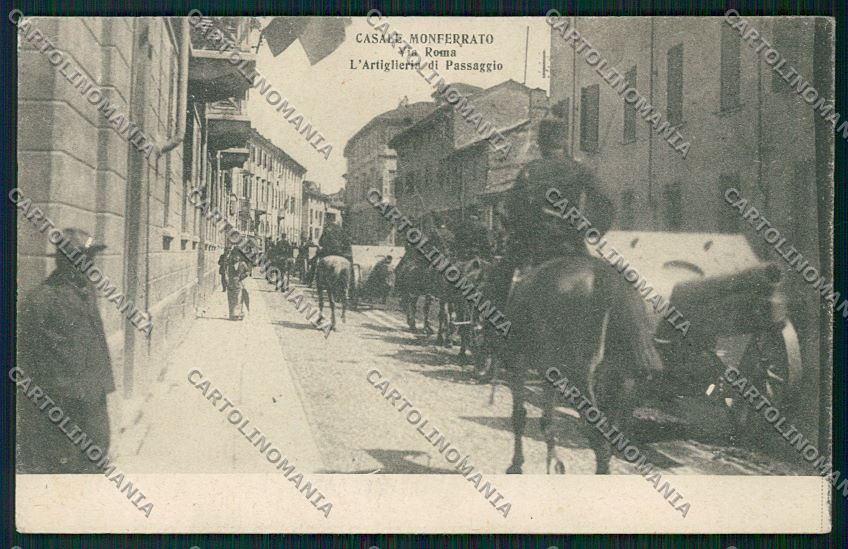 Alessandria Casale Monferrato Militari Artiglieria cartolina QK0709 – fronte