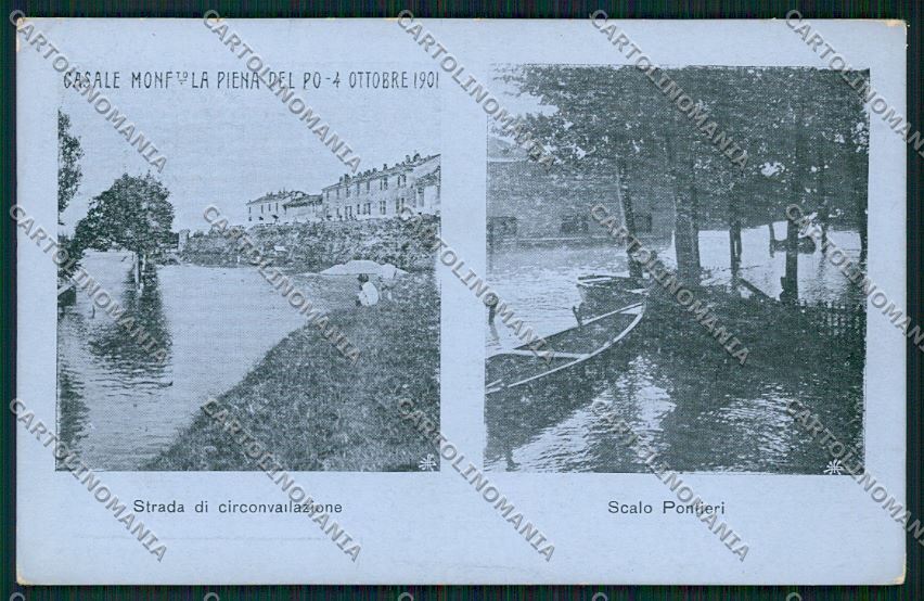 Alessandria Casale Monferrato Alluvione cartolina QK0714 – fronte