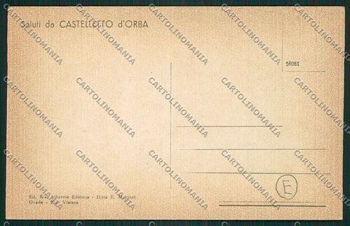 Alessandria Castelletto D'Orba cartolina QK0719 – retro
