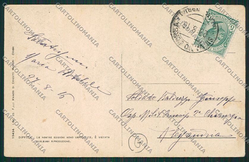 Alessandria Castelletto D'Orba cartolina QK0723 – retro