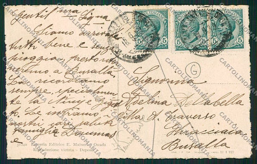 Alessandria Castelletto D'Orba cartolina QK0726 – retro