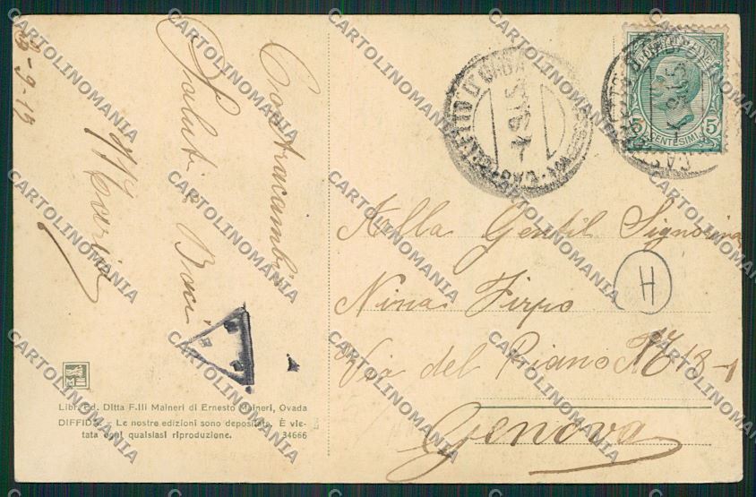 Alessandria Castelletto D'Orba cartolina QK0731 – retro