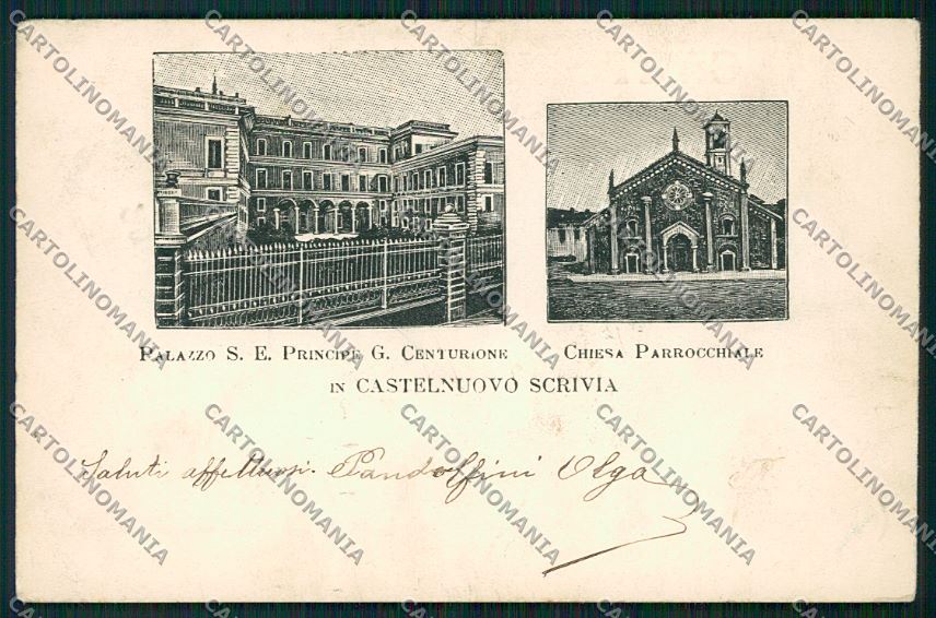 Alessandria Castelnuovo Scrivia cartolina QK0733 – fronte