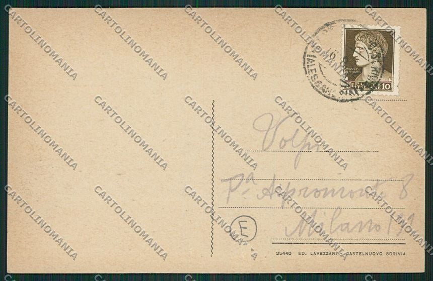Alessandria Castelnuovo Scrivia cartolina QK0735 – retro