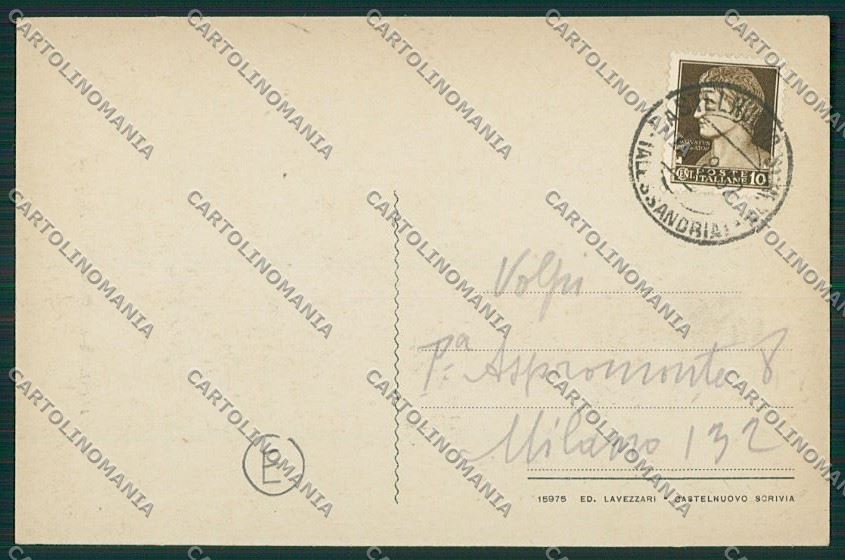 Alessandria Castelnuovo Scrivia cartolina QK0738 – retro