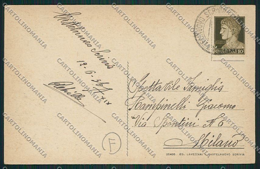 Alessandria Castelnuovo Scrivia cartolina QK0741 – retro