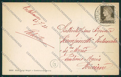 Alessandria Castelnuovo Scrivia cartolina QK0745 – retro