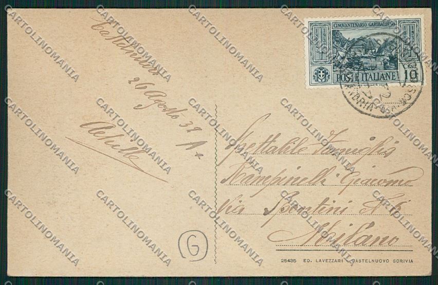 Alessandria Castelnuovo Scrivia cartolina QK0746 – retro