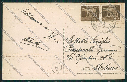 Alessandria Castelnuovo Scrivia cartolina QK0747 – retro