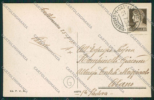 Alessandria Castelnuovo Scrivia cartolina QK0751 – retro