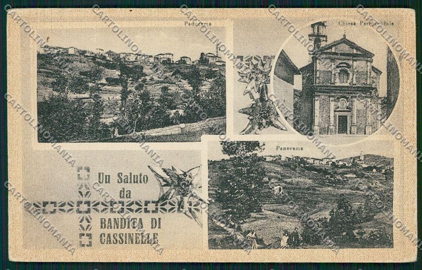 Alessandria Bandita Cassinelle Saluti da cartolina QK0761 – fronte