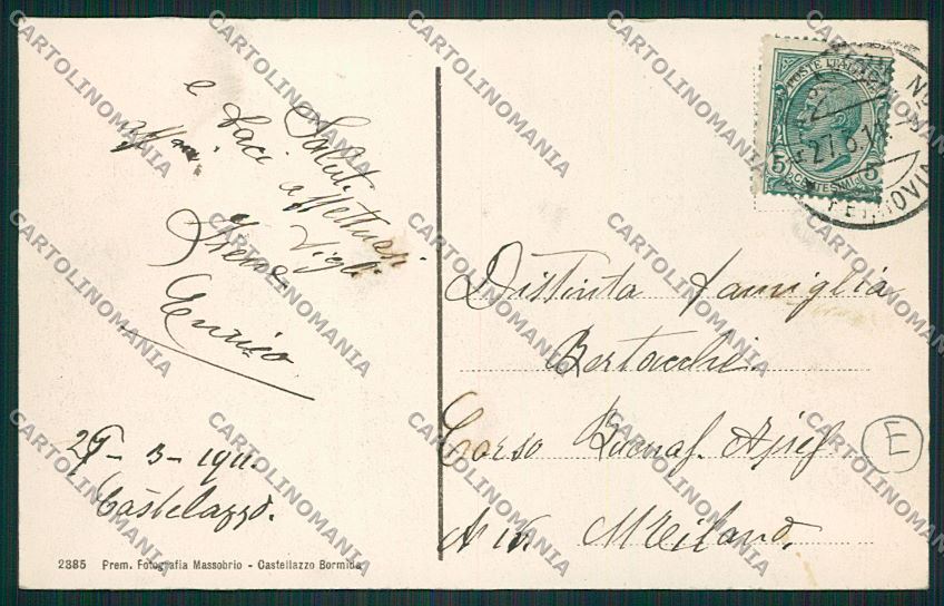 Alessandria Castellazzo Bormida cartolina QK0765 – retro