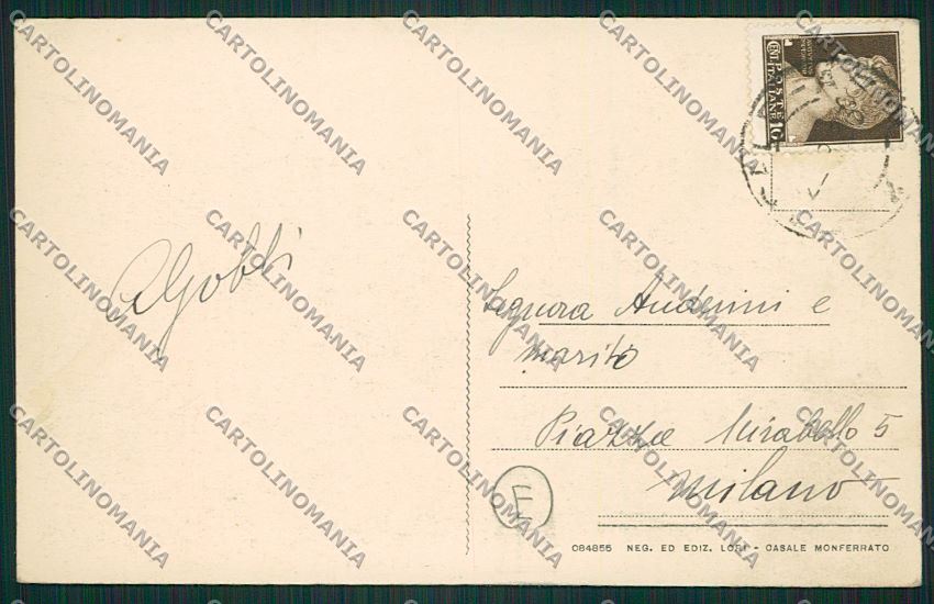 Alessandria Cereseto cartolina QK0768 – retro