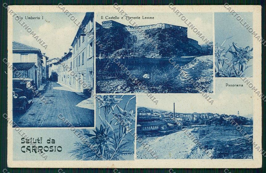 Alessandria Carrosio Saluti da cartolina QK0769 – fronte