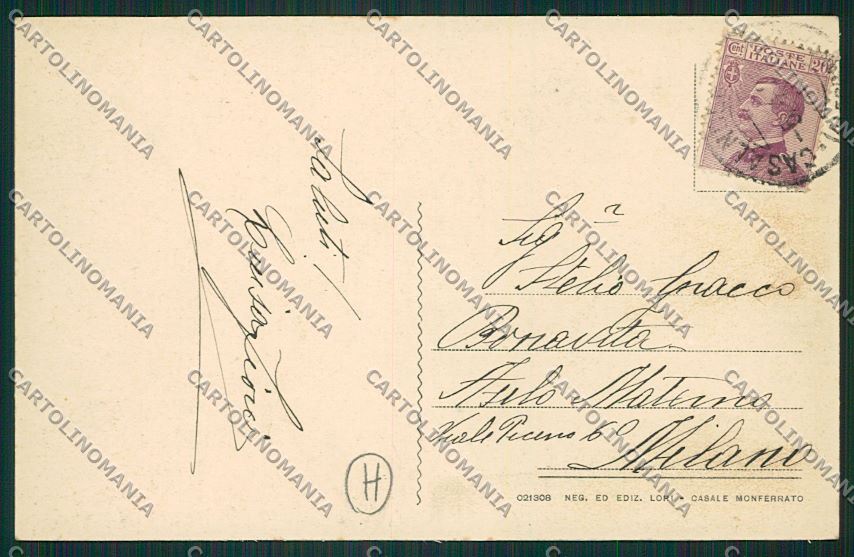 Alessandria Casalnoceto cartolina QK0776 – retro