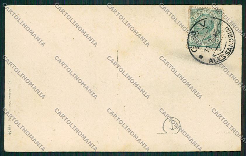 Alessandria Gavi cartolina QK0798 – retro