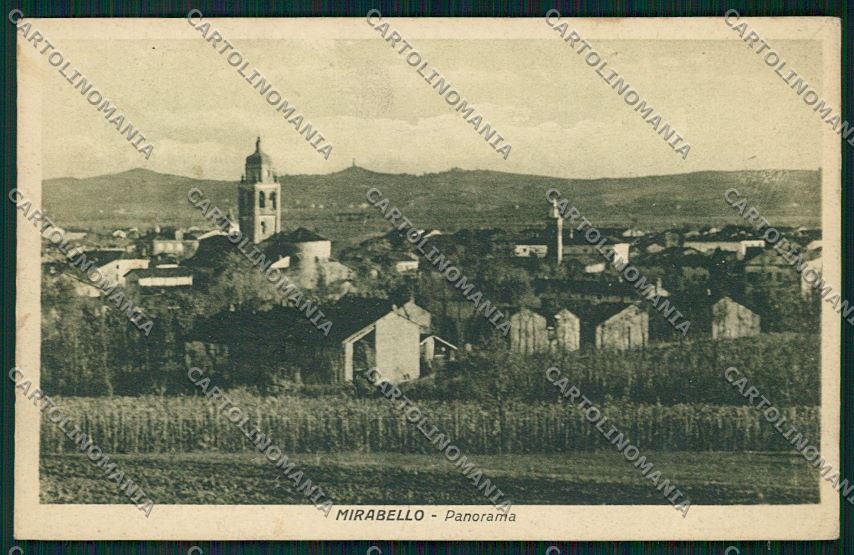 Alessandria Mirabello cartolina QK0824 – fronte