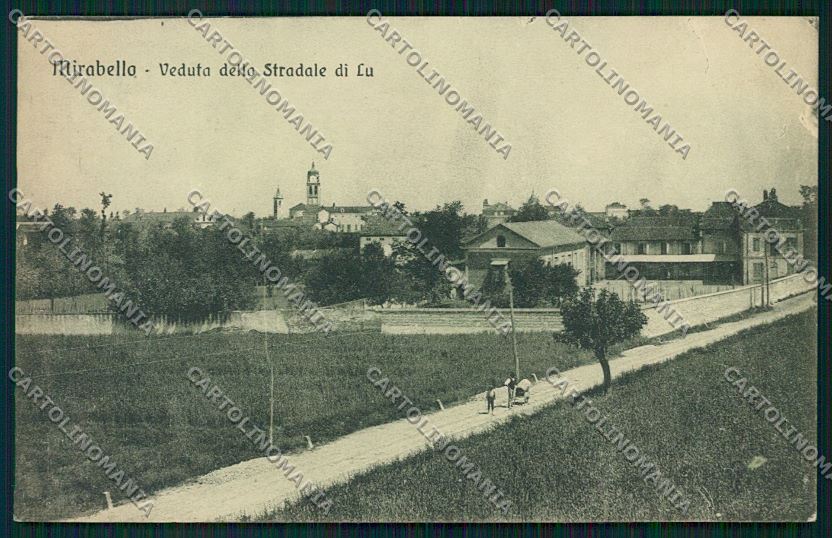 Alessandria Mirabello cartolina QK0825 – fronte