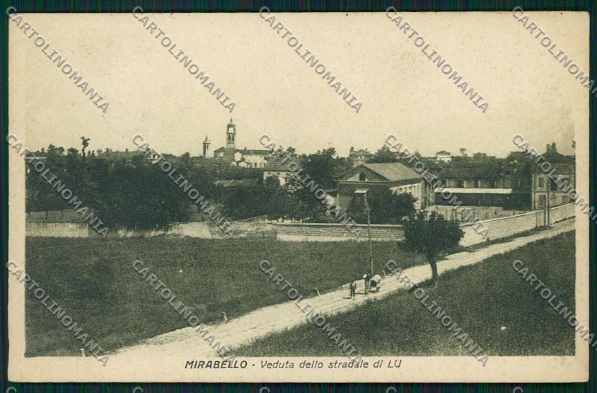 Alessandria Mirabello cartolina QK0827 – fronte