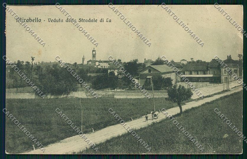 Alessandria Mirabello cartolina QK0828 – fronte