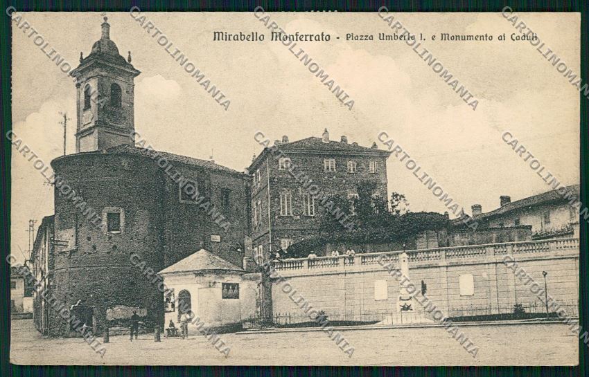 Alessandria Mirabello cartolina QK0829 – fronte