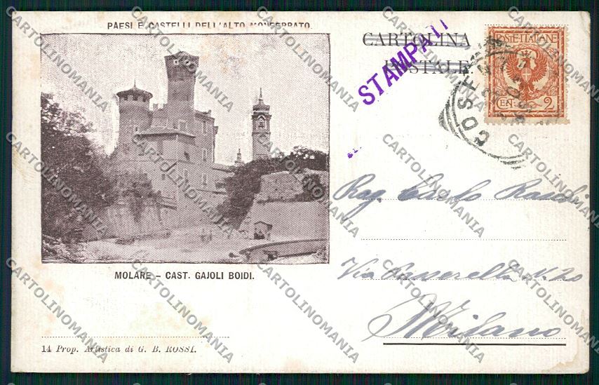 Alessandria Molare cartolina QK0830 – fronte
