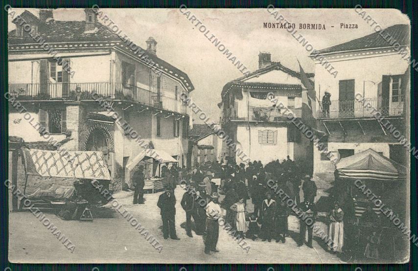 Alessandria Montaldo Bormida Mercato SCOLLATA cartolina QK0841 – fronte