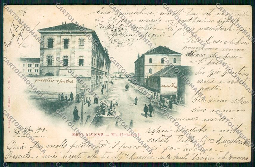 Alessandria Novi Ligure PIEGA cartolina QK0843 – fronte
