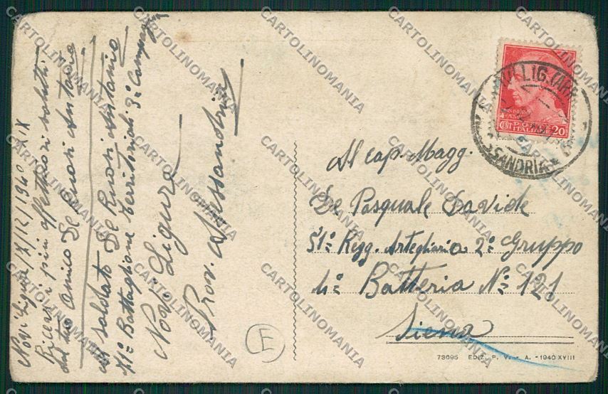 Alessandria Novi Ligure cartolina QK0870 – retro