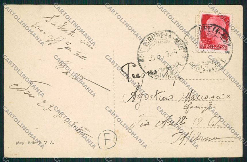 Alessandria Novi Ligure Chiaro di luna cartolina QK0895 – retro